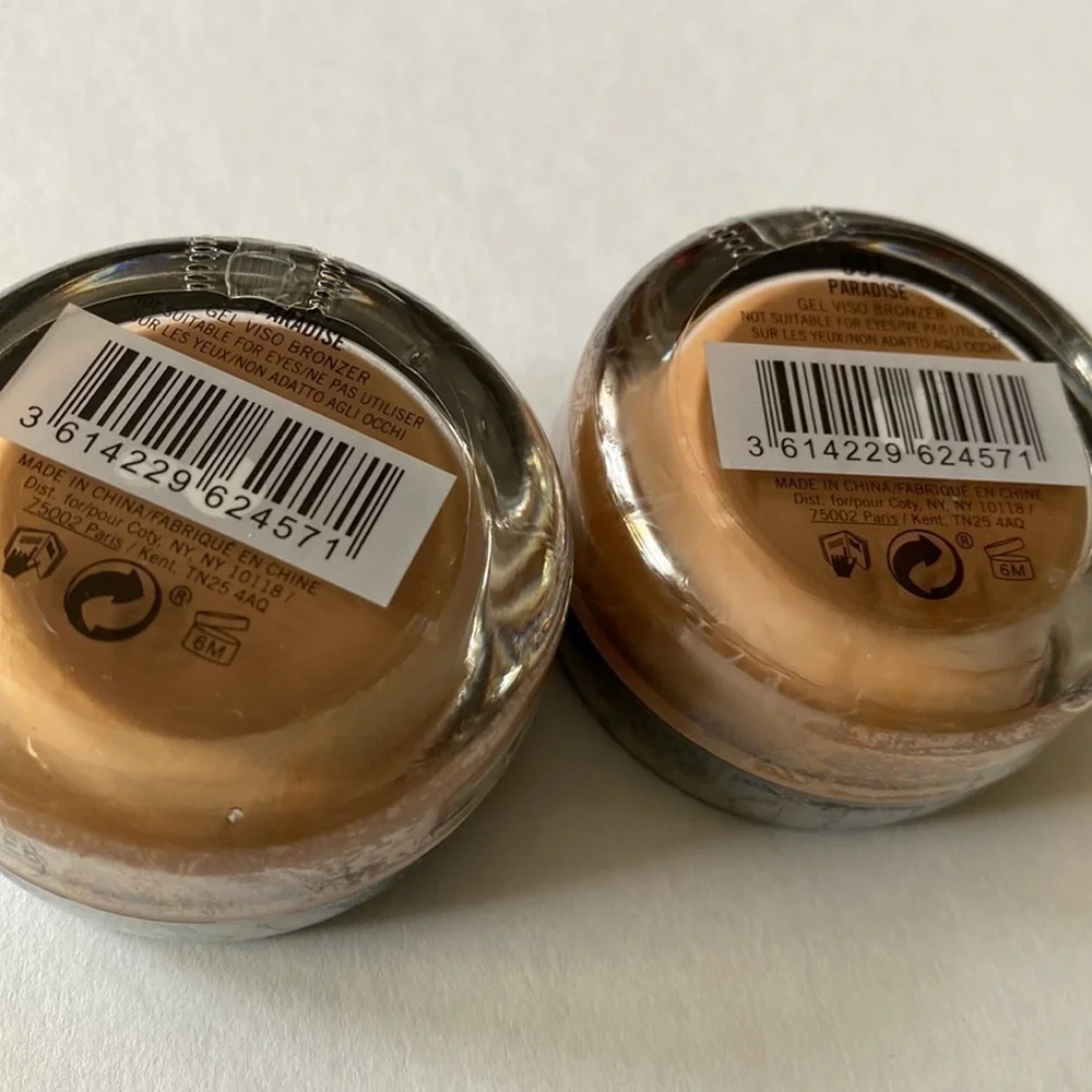 3 Rimmel bronzers paradise set of 3 face gel jelly pot NEW sealed full‎ size